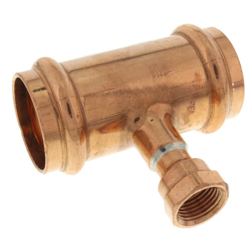 Main product image of 1-1/2" x 1-1/2" x 1/2" Press x Press x Female Copper Tee