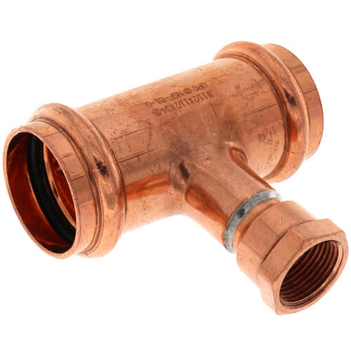 Main product image of 1-1/2" x 1-1/2" x 3/4" Press x Press x Female Copper Tee