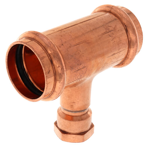 Main product image of 1-1/2" x 1-1/2" x 3/4" Press x Press x Female Copper Tee