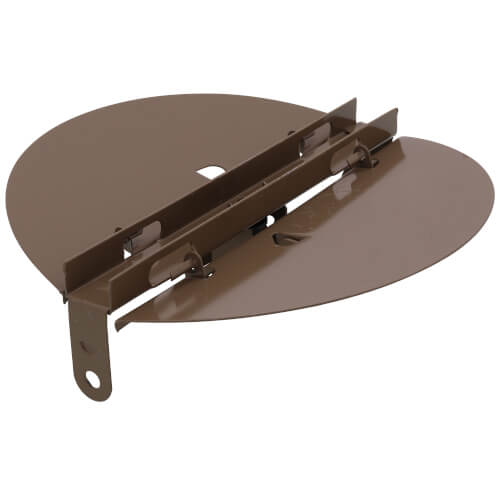 3800 Series 7" Steel Butterfly Damper with Ring (Golden Sand)