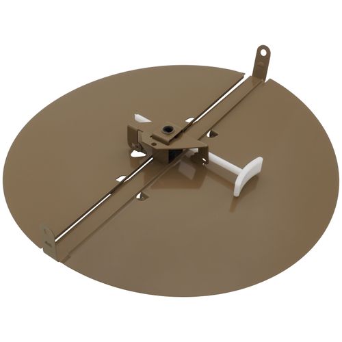 Main product image of 3800 Series 12" Steel Butterfly Damper with Ring (Golden Sand)