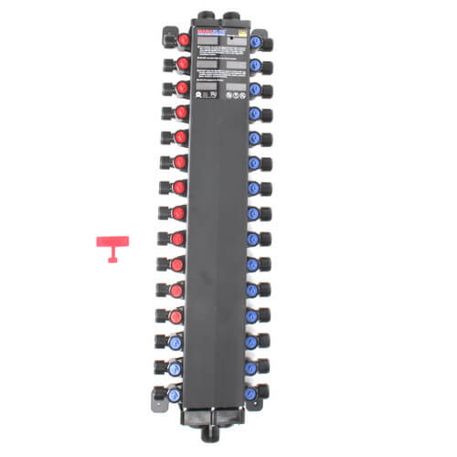 Main product image of 1/2", 30 Port PolyAlloy Crimp MANABLOC (12 hot, 18 cold)