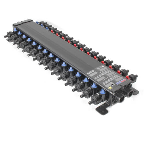Main product image of 1/2", 30 Port PolyAlloy Crimp MANABLOC (12 hot, 18 cold)