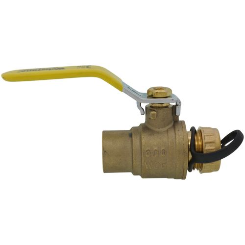 3/4" Sweat x Hose Full Port Ball Valve (Lead Free)