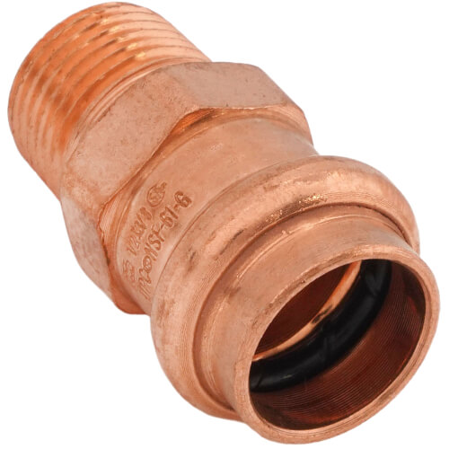 Main product image of 1/2" Press x 3/8" Male Copper Adapter