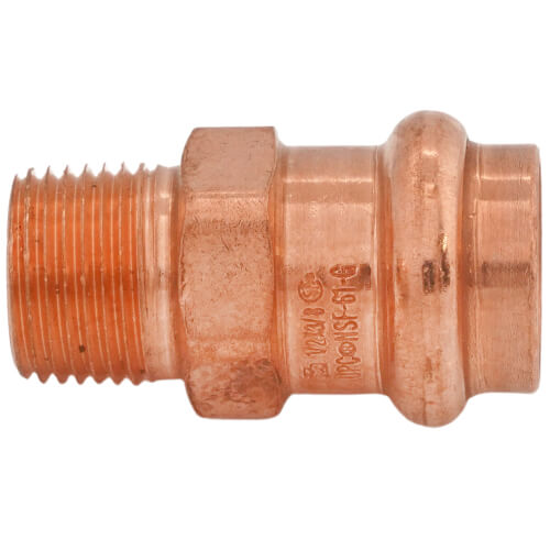 Main product image of 1/2" Press x 3/8" Male Copper Adapter
