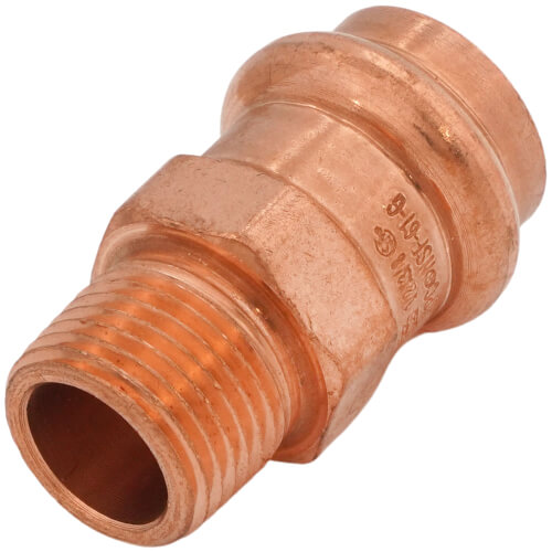 Main product image of 1/2" Press x 3/8" Male Copper Adapter