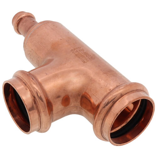 1-1/2" x 1/2" x 1-1/2" Press Copper Tee