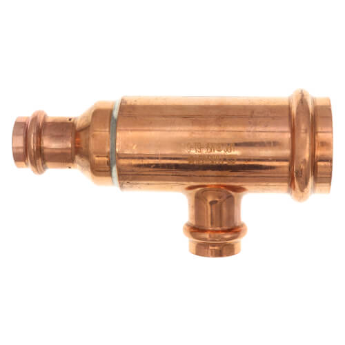 1-1/2" x 3/4" x 3/4" Press Copper Tee