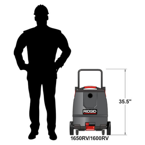 Main product image of 1650RV 16 Gallon Motor-on-Bottom Wet/Dry Vacuum