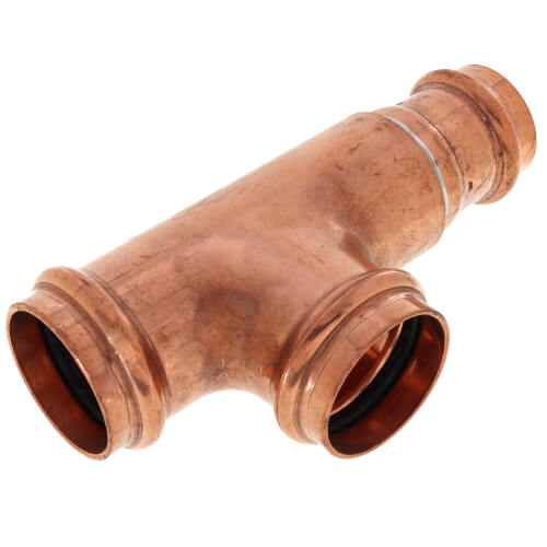 1-1/4" x 1" x 1-1/4" Press Copper Tee