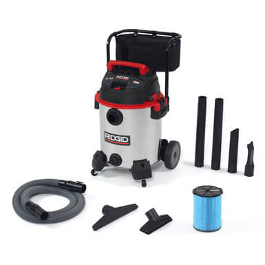 Main product image of 1610RV 16 Gallon Stainless Steel Wet and Dry Vacuum w/ Cart