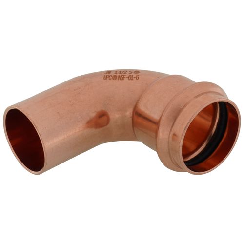 Main product image of 1-1/2" Press Copper 90° Street Elbow (FTG x Press)