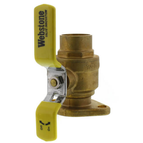 2 1-1/4" Sweat Isolator Valves w/ Rotating Flange by Webstone #51405 