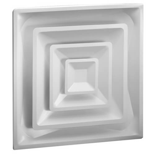4-Way Steel Ceiling Diffuser w/ 6" Collar (FPD Series)
