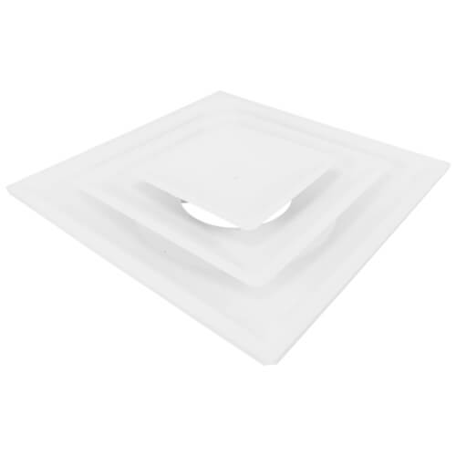 4-Way Steel Ceiling Diffuser w/ 12" Collar (FPD Series)