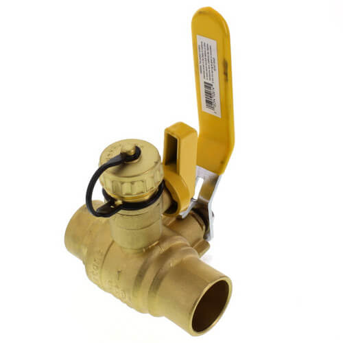 Main product image of 1" Sweat PRO-PAL Full Port Ball Valve w/ Drain (Lead Free)