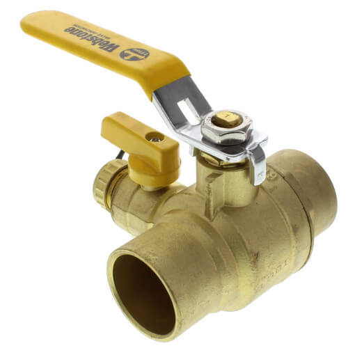 Main product image of 1-1/2" Sweat PRO-PAL Full Port Ball Valve w/ Drain (Lead Free)