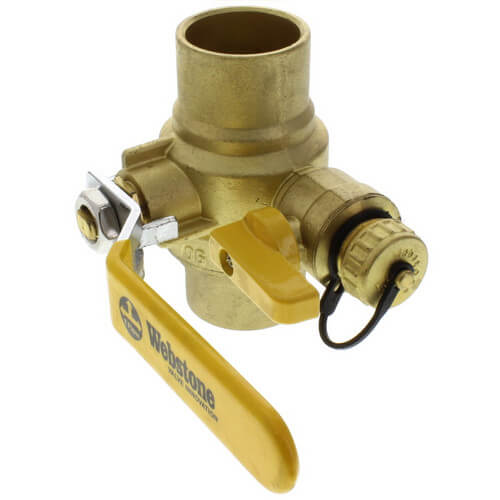 Main product image of 1-1/2" Sweat PRO-PAL Full Port Ball Valve w/ Drain (Lead Free)