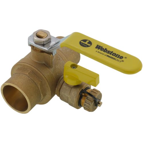 Main product image of 1-1/2" Sweat PRO-PAL Full Port Ball Valve w/ Drain