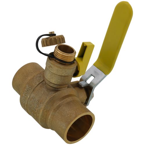 Main product image of 1-1/2" Sweat PRO-PAL Full Port Ball Valve w/ Drain