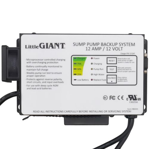 Main product image of SPBS-12HF Sump Pump Battery Backup System, 53 GPM, 12VDC, 12 Amp