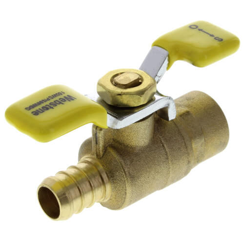 Main product image of 1/2" PEX x Sweat Ball Valve with Wing Handle