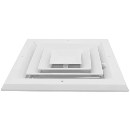 Main product image of 8" x 8" (Wall Opening Size) White Ceiling Diffuser (A504MS Series)