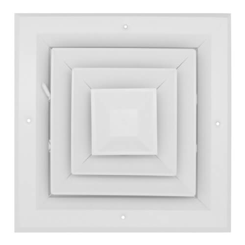 Main product image of 8" x 8" (Wall Opening Size) White Ceiling Diffuser (A504MS Series)