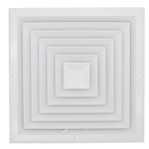50719 - Hart & Cooley 50719 - 14" x 14" (Wall Opening Size) White ...