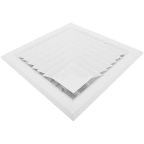 Main product image of 10" x 10" (Wall Opening Size) White Ceiling Diffuser (A505MS Series)