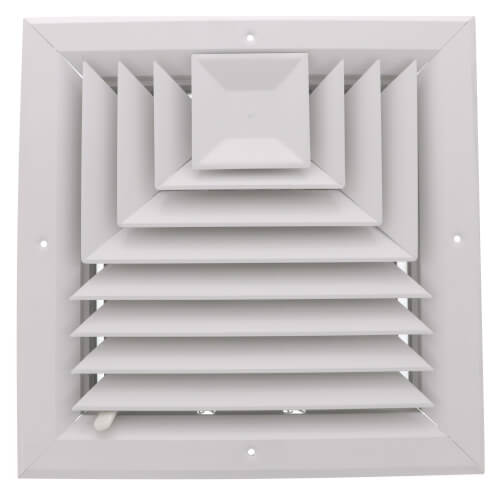 Main product image of 10" x 10" (Wall Opening Size) White Ceiling Diffuser (A503OB Series)
