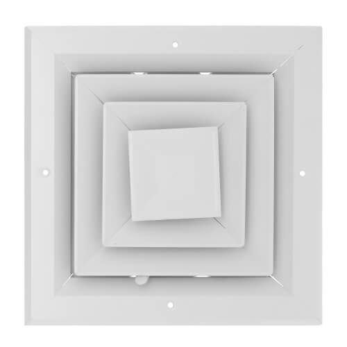 Main product image of  8" x 8" (Wall Opening Size) White Ceiling Diffuser (A504OB Series)