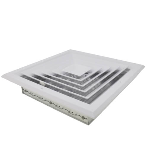 Main product image of 12" x 12" (Wall Opening Size) White Ceiling Diffuser (A504OB Series)