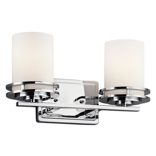Main product image of Hendrik 14.5" 2 Light Vanity Light w/ Satin Etched Cased Opal (Chrome)