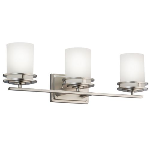 Main product image of Hendrik 24" 3 Light Vanity Light w/ Satin Etched Cased Opal Glass (Brushed Nickel)