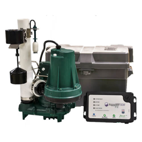 Main product image of Model 508 Aquanot Fit w/ M53 ProPak 12V/DC Battery Backup Sump Pump System w/ Built in WiFi