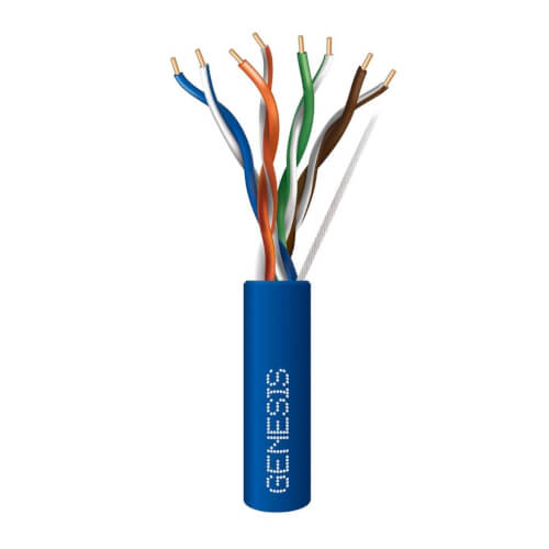 Main product image of 1000 ft. 24/4 Pairs CMP/FT6 (Plenum) Networking Cable - Blue, Pull Box