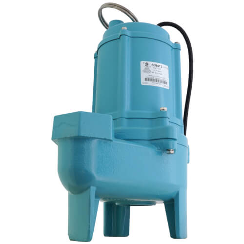 Main product image of 9SC-CIM 4/10 HP - Manual Submersible Effluent Pump, 20 ft Power Cord