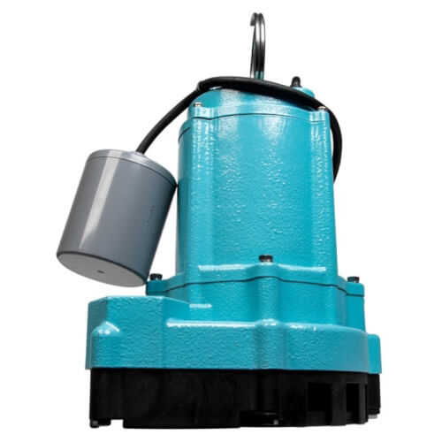 Main product image of 9EC-CIM 4/10 HP, 70 GPM, Manual Submersible Sump Effluent Pump, 10' Cord (115v)