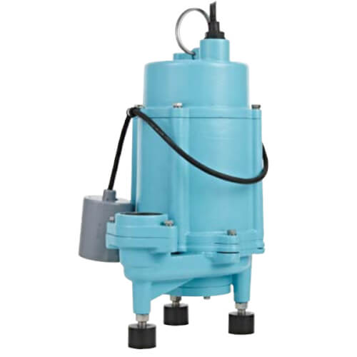 Main product image of 16G-F151-20, 1 HP, Wastewater Grinder Pump w/ Piggyback Tethered Float, 20' Cord (115V)