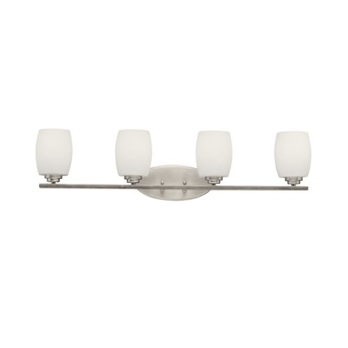 Main product image of Eileen 33.75" 4 Light Vanity Light w/ Satin Etched Cased Opal Glass (Brushed Nickel)