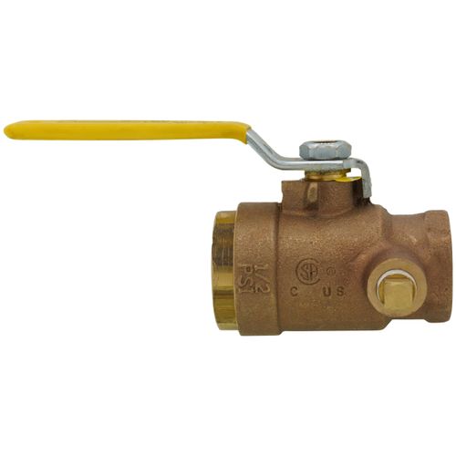 Main product image of 1" Gas Shut-Off Ball Valve, 1/4" Tap (Dual Tapped)