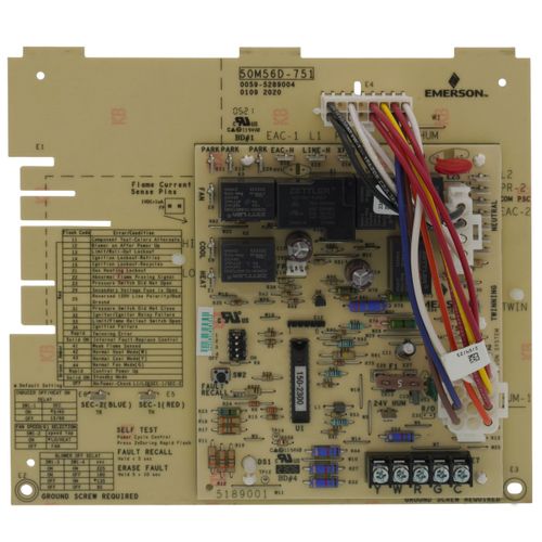 Main product image of Carrier Replacement Integrated Furnace Control for Single Stage 120V Hot Surface Ignition & PSC Blower Motors