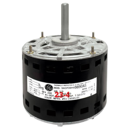 Main product image of Blower Motor - 1/3 hp 230/1/60 (1075 rpm/3 speeds), 51-19595-01