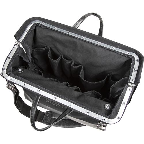 Main product image of 16" Black Canvas Deluxe Tool Bag, 13 Pockets