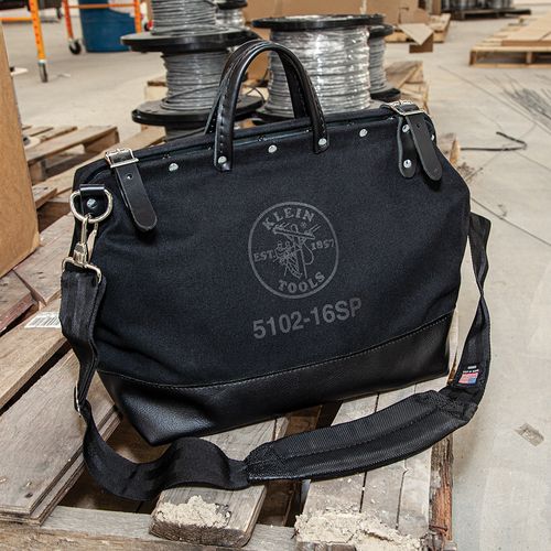 Main product image of 16" Black Canvas Deluxe Tool Bag, 13 Pockets