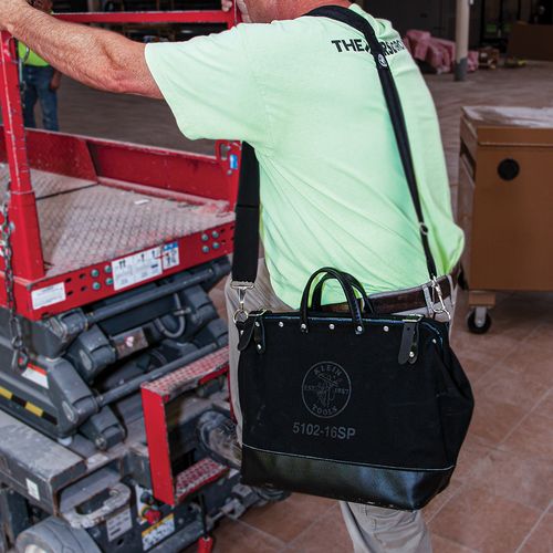 Main product image of 16" Black Canvas Deluxe Tool Bag, 13 Pockets