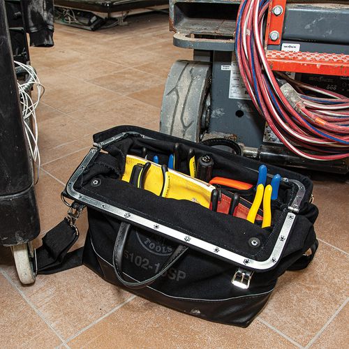 Main product image of 16" Black Canvas Deluxe Tool Bag, 13 Pockets
