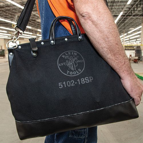 Main product image of 18" Black Canvas Deluxe Tool Bag, 13 Pockets